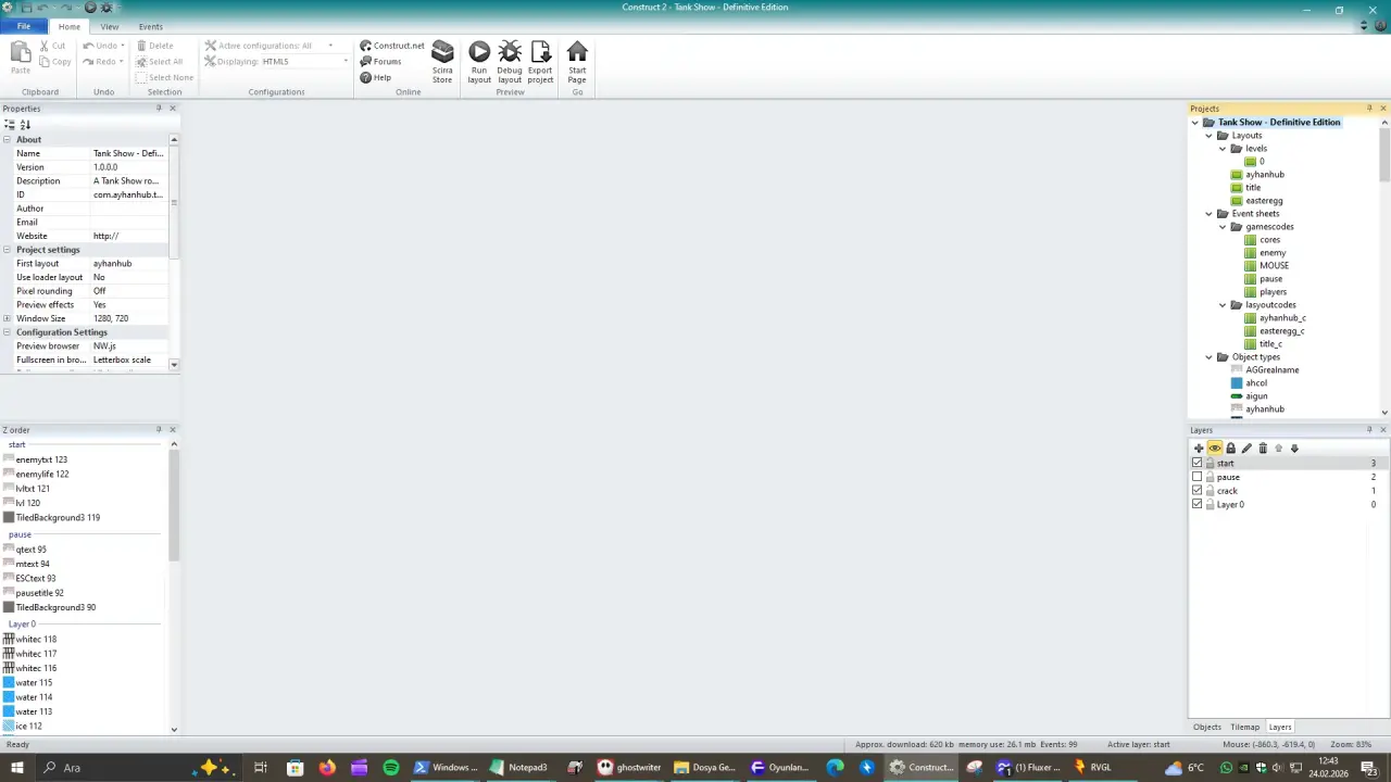 GDevelop5 - Ana Menü