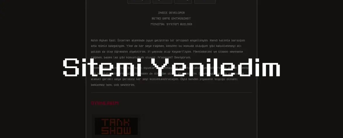 Sitemi Yeniledim Kapak Görseli