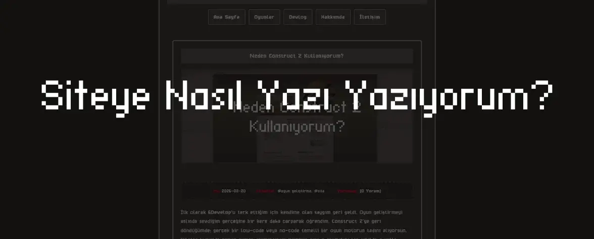 Siteye Nasıl Yazı Yazıyorum? Kapak Görseli