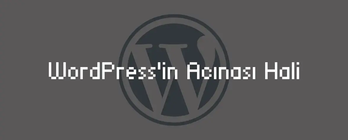 WordPress'in Acınası Hali Kapak Görseli