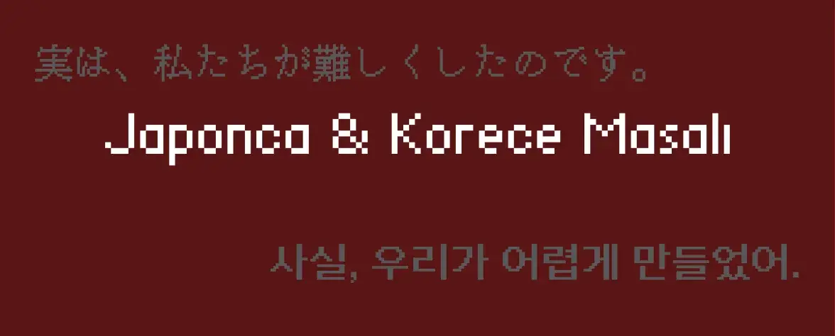 Japonca & Korece Masalı